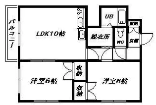 第1富士ハイツ【1階】の間取り