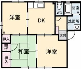 サントークK【1階】の間取り