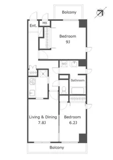 アリス館【2階】の間取り