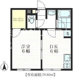 ハイム小金井1号棟【2階】の間取り