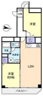 京成サンコーポ勝田台C棟【5階】の間取り