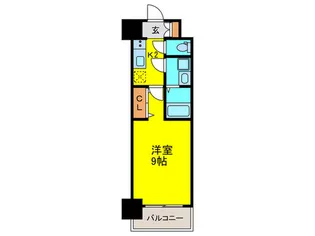 スプランディッド淀屋橋DUE【12階】の間取り
