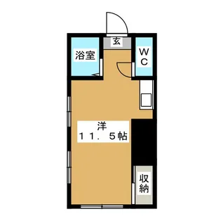 広浜荘A【2階】の間取り