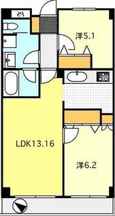 T-net リベラルシティハイツ【3階】の間取り