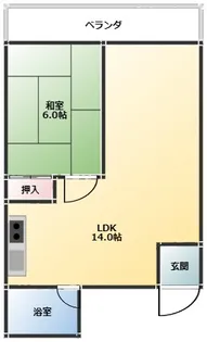 てだこハイム伊祖【3階】の間取り