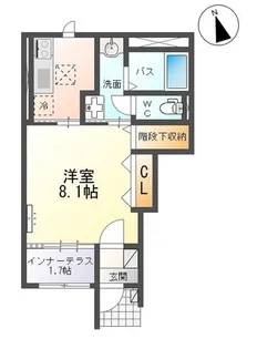 メゾン・アンソレイエ【1階】の間取り