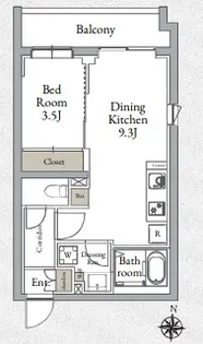 Live Casa千鳥町【4階】の間取り