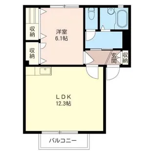 シュペリュールI【1階】の間取り