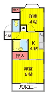 エルマンション【2階】の間取り