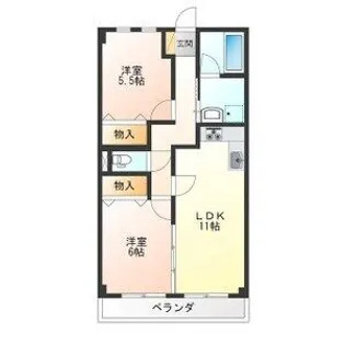 ケルムスコットコート【2階】の間取り