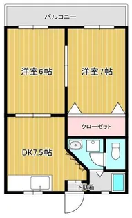 アメニティパレスTABATA【5階】の間取り