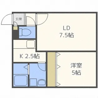 サンテラス元町II【1階】の間取り
