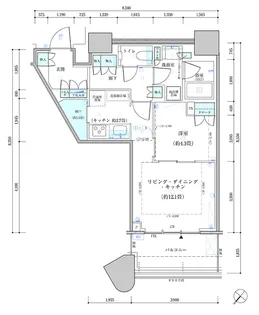 パークタワー勝どき サウス棟【15階】の間取り