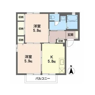 グリーンヴィラ【2階】の間取り