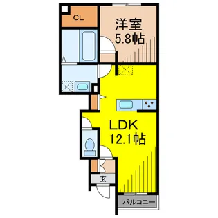 Alba bel【2階】の間取り