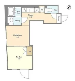 エクサム西小山(EXAM西小山)【1階】の間取り
