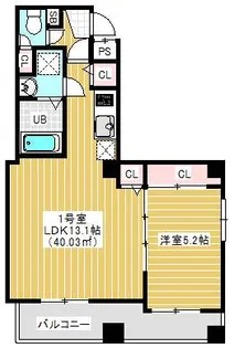 スぺランザ新検見川【7階】の間取り