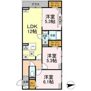 セレスティア東葛西4【1階】の間取り