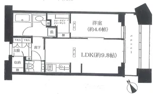 中目黒アトラスタワー【7階】の間取り