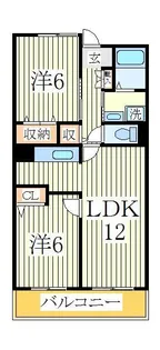 サンヒルズ柏B【2階】の間取り