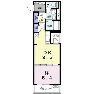 カーサ美麗【2階】の間取り