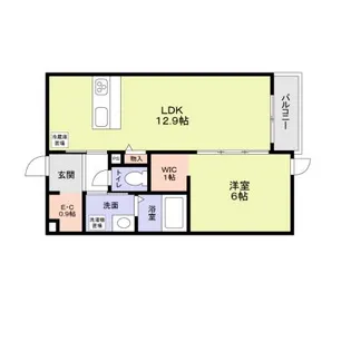ヒンメルブラウ 野方【3階】の間取り
