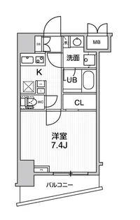 グランド神楽坂【2階】の間取り