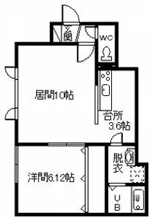 ハニービー【1階】の間取り