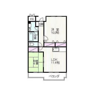 スカイコート【3階】の間取り