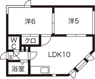 パルコート美乃家【5階】の間取り