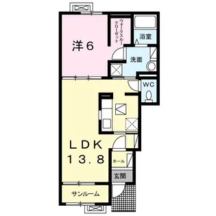 アベリア【1階】の間取り