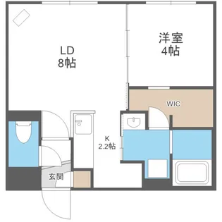 コンソラチュール札幌駅東【2階】の間取り