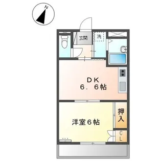 サンヒルズ鈴鹿【1階】の間取り