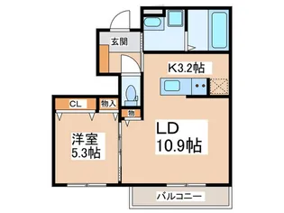 メゾン アリッサム【1階】の間取り