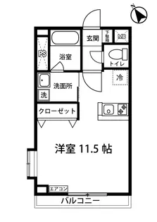 ベルヴィル新ゆり【3階】の間取り