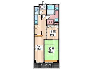 原田ビルかおるコ-ポ【3階】の間取り