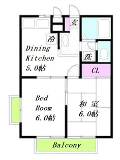 エステート長沢II【2階】の間取り
