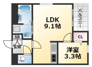 REGALEST Karumo South【3階】の間取り