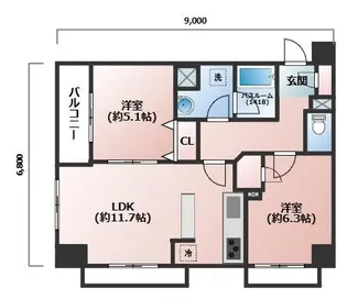 ライオンズステージ板橋【10階】の間取り