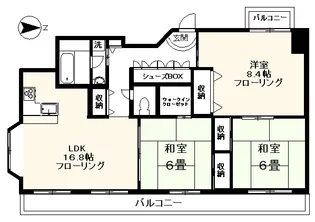 松月庵ビル【3階】の間取り