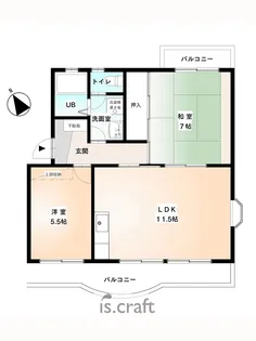 バロールK&Y【4階】の間取り