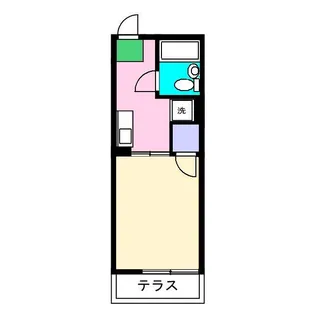 シティハイムエクセルV【1階】の間取り