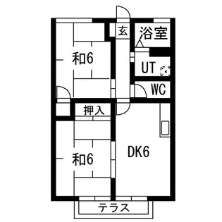 コーポミケナ【1階】の間取り