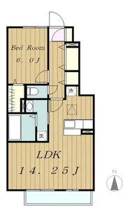 Grace Garden A(グレイスガーデン)【1階】の間取り