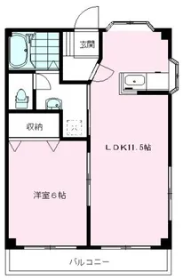 ローリエタカハシ【1階】の間取り