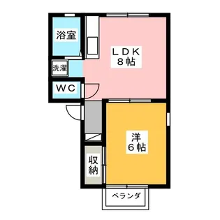 アーバンヤマモト【1階】の間取り