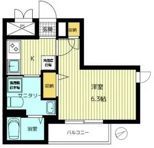 レヴァータ山吹【2階】の間取り