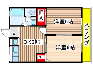 アーブル緑【2階】の間取り