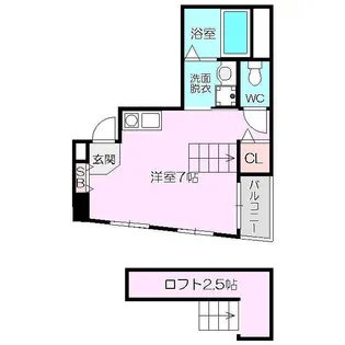 ロマネスク淡路【5階】の間取り
