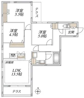 【新築☆旭化成ヘーベルメゾン】パルティータ【1階】の間取り